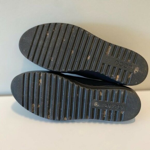 ECCO Slip On Shoes Black Closed Toe Stretch 38 - Picture 4 of 8